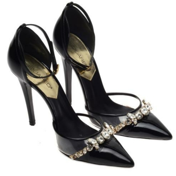 DSQUARED2 Black Embellished Stilettos - Picture 3 of 5